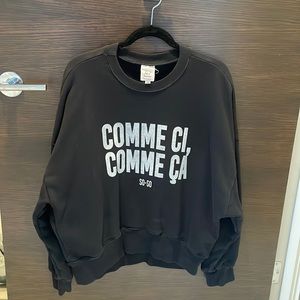 Cinq à Sept Black Sweatshirt